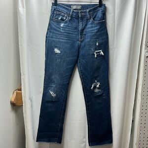 J Crew Point Sur Denim High Rise Slim Boy Jean- 26
